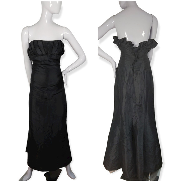 Jim Hjelm Occasions Dresses & Skirts - Jim Hjelm Ocassions strapless dress size 12 black strapless gown maxi length